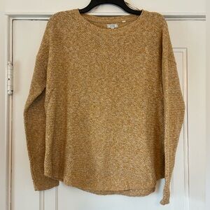 Fat Face Marbled Mustard Crew Neck Sweater